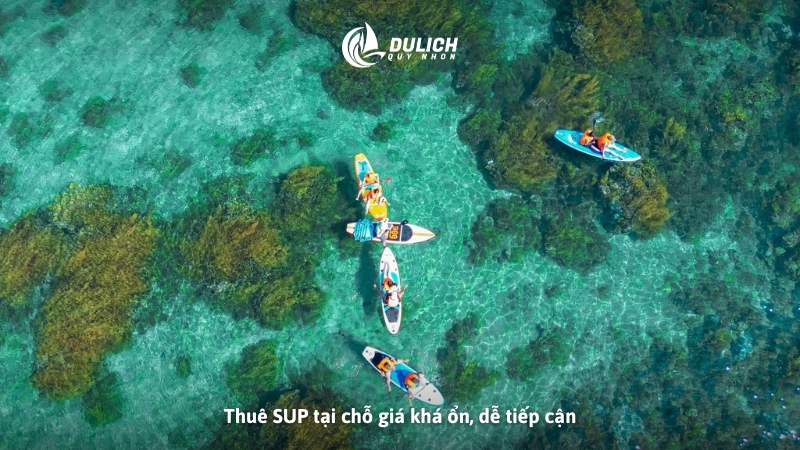 Thuê SUP tại chỗ giá khá ổn, dễ tiếp cận