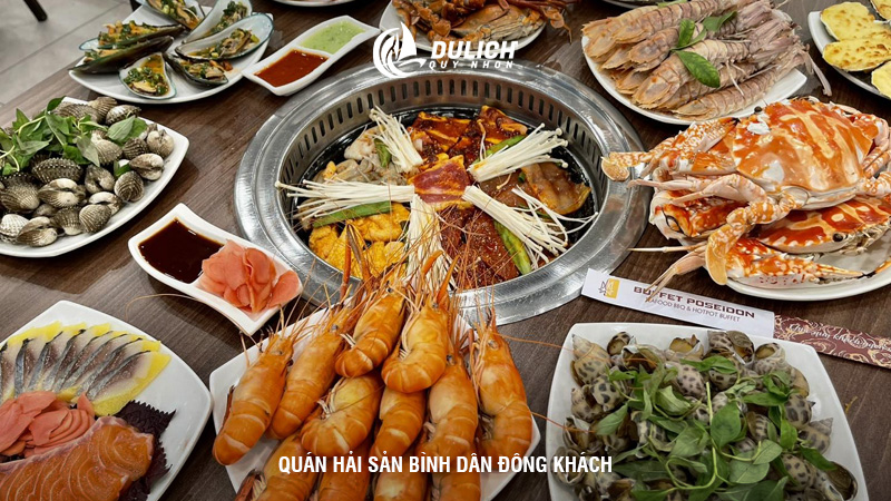 Quán hải sản bình dân đông khách