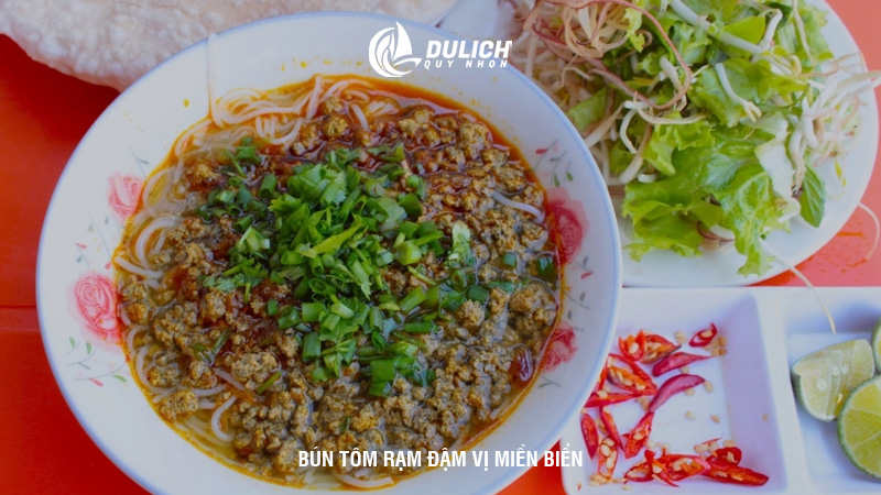 Bún tôm rạm đậm vị miền biển