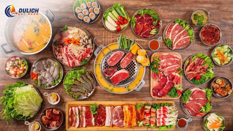 Nướng Happy là quán ăn tối ở Quy Nhơn nổi bật với thực đơn đa dạng 