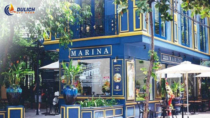 Marina Coffee - Một trong những quán cafe sân vườn Quy Nhơn được nhiều người yêu thích 