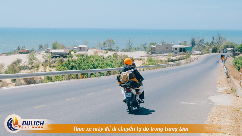 Thuê xe máy để di chuyển tự do trong trung tâm