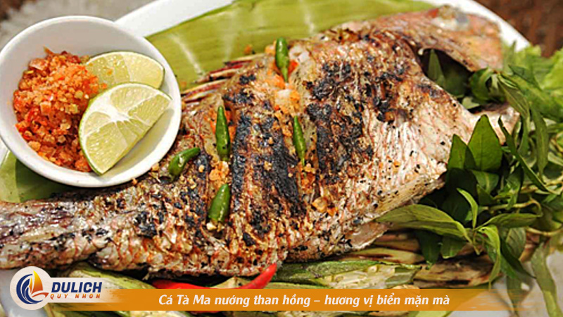 Cá Tà Ma nướng than hồng – hương vị biển mặn mà