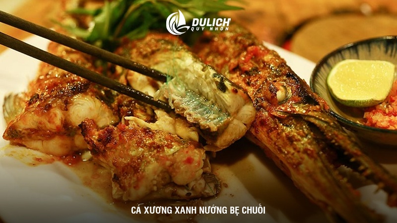 Cá xương xanh nướng bẹ chuối