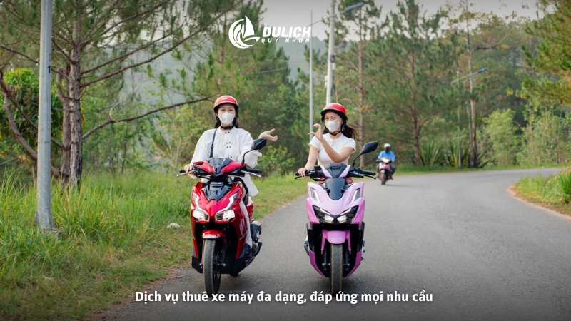 Dịch vụ thuê xe máy đa dạng, đáp ứng mọi nhu cầu 