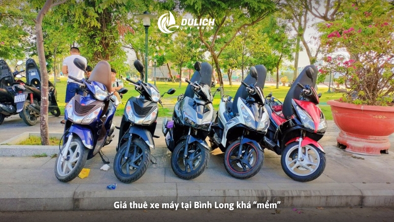 Giá thuê xe máy tại Bình Long khá “mềm”
