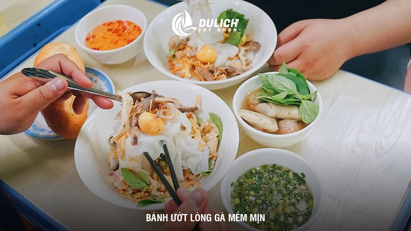 Bánh ướt lòng gà mềm mịn
