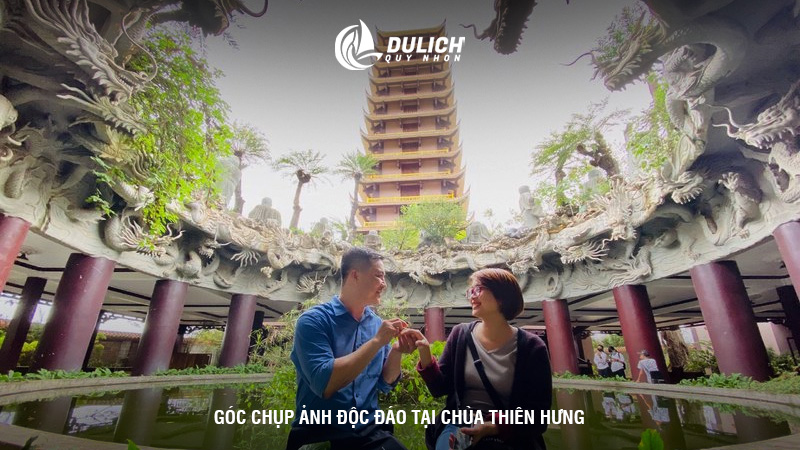 Góc chụp ảnh độc đáo tại Chùa Thiên Hưng