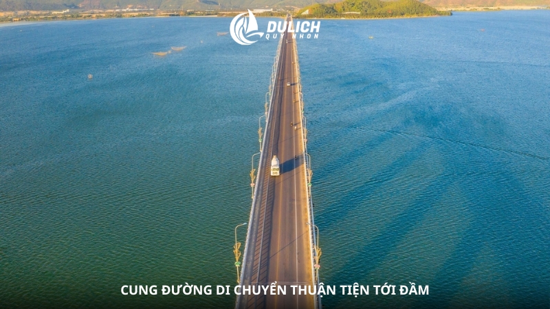 Cung đường di chuyển thuận tiện tới đầm