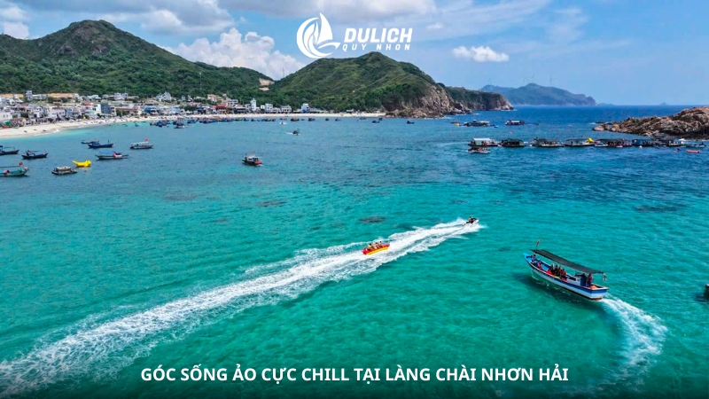 Góc sống ảo cực chill tại làng chài Nhơn Hải