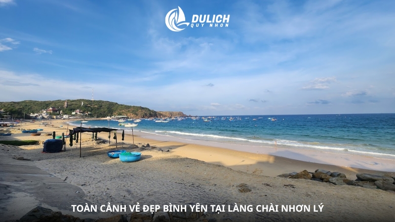 Toàn cảnh vẻ đẹp bình yên tại làng chài Nhơn Lý