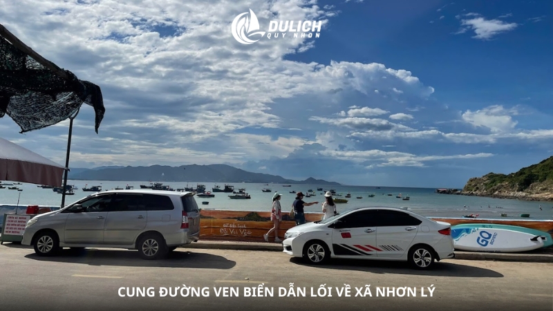 Cung đường ven biển dẫn lối về xã Nhơn Lý