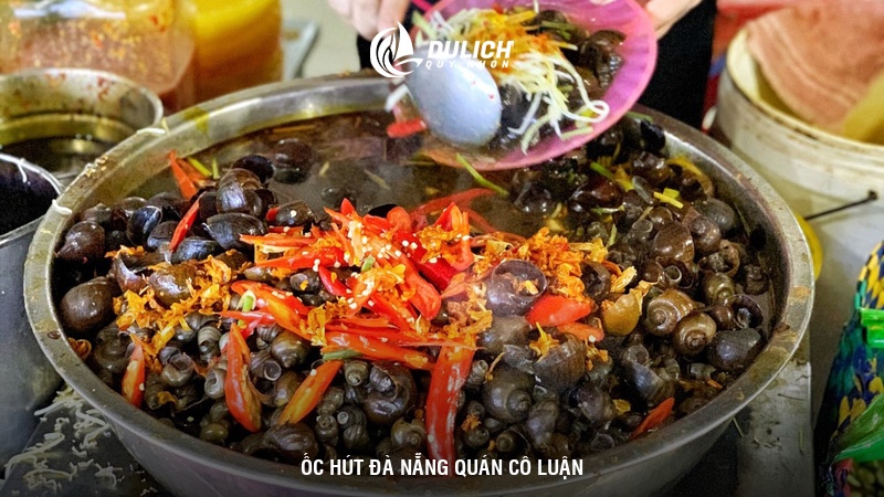Ốc hút Đà nẵng quán Cô Luận