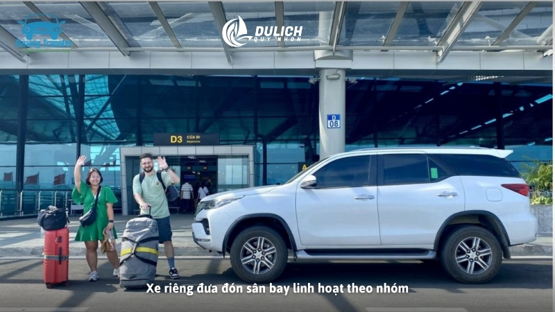 Xe riêng đưa đón sân bay linh hoạt theo nhóm