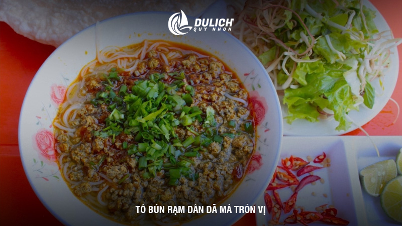 Tô bún rạm dân dã tròn vị