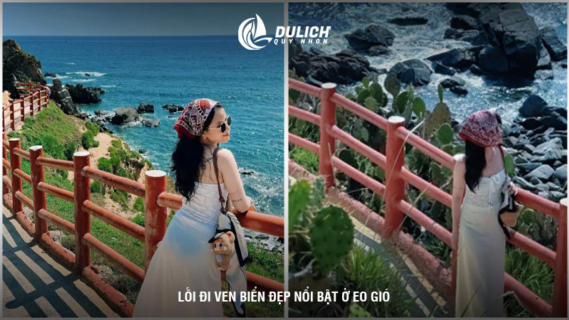 Lối đi ven biển đẹp nổi bật ở Eo Gió