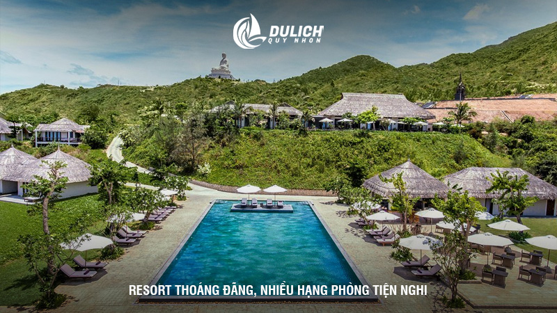 Resort thoáng đãng, nhiều hạng phòng tiện nghi