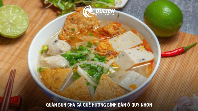 Quán bún chả cá Quê Hương bình dân ở Quy Nhơn