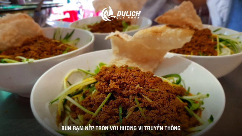 Bún rạm Nếp Tròn với hương vị truyền thống 