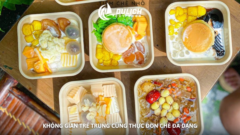 Không gian trẻ trung cùng thực đơn chè đa dạng