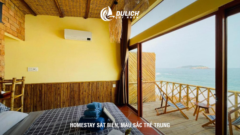 Homestay sát biển, màu sắc trẻ trung