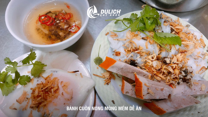 Bánh cuốn nóng mỏng mềm dễ ăn