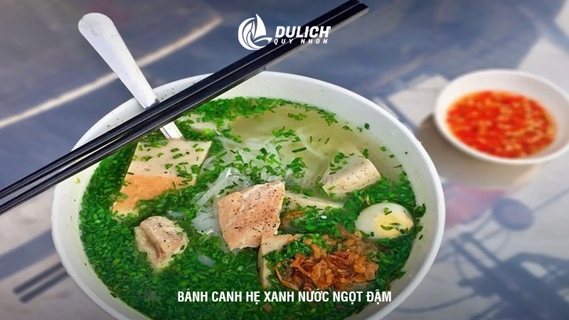 Bánh canh hẹ xanh nước ngọt đậm