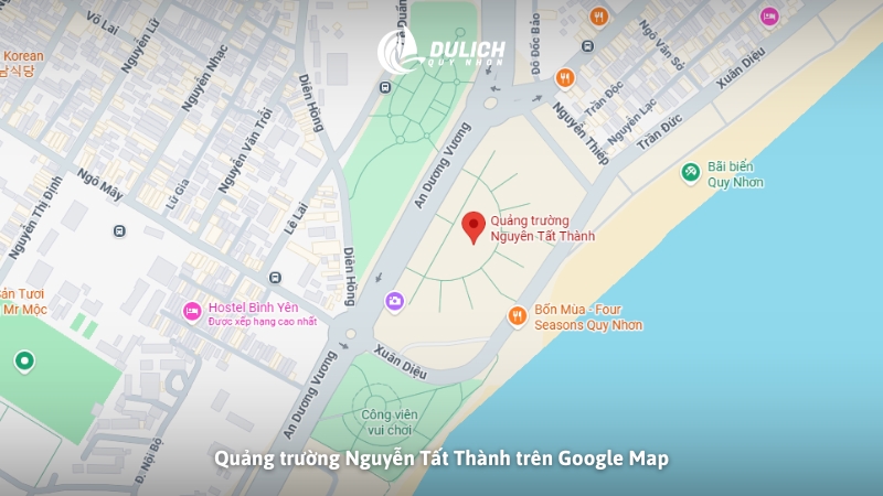 Quảng trường Nguyễn Tất Thành trên Google Map