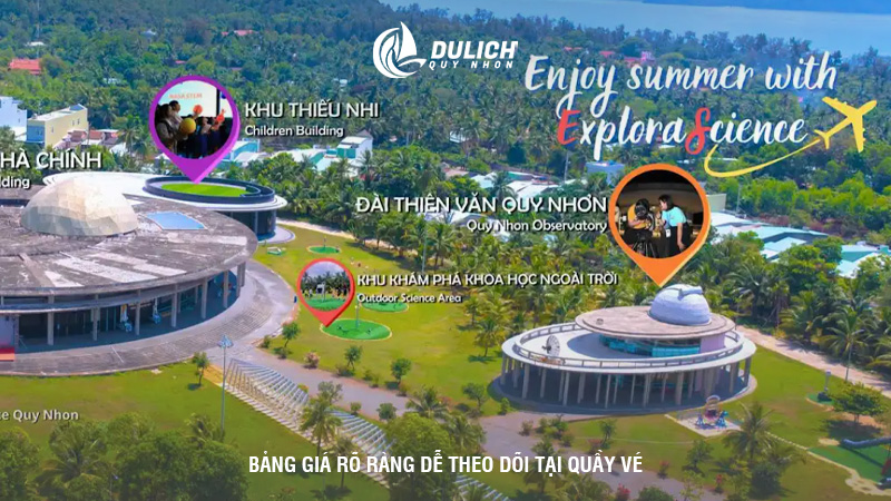 Bảng giá rõ ràng dễ theo dõi tại quầy vé