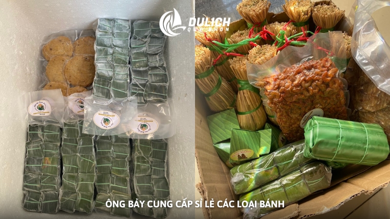 Ông Bảy cung cấp sỉ lẻ các loại bánh