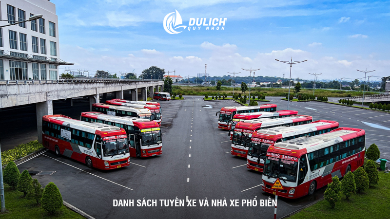 Danh sách tuyến xe và nhà xe phổ biến