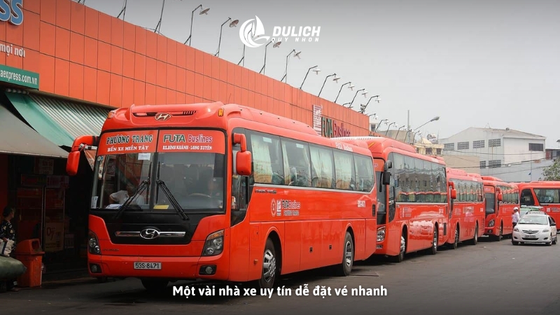 Một vài nhà xe uy tín dễ đặt vé nhanh