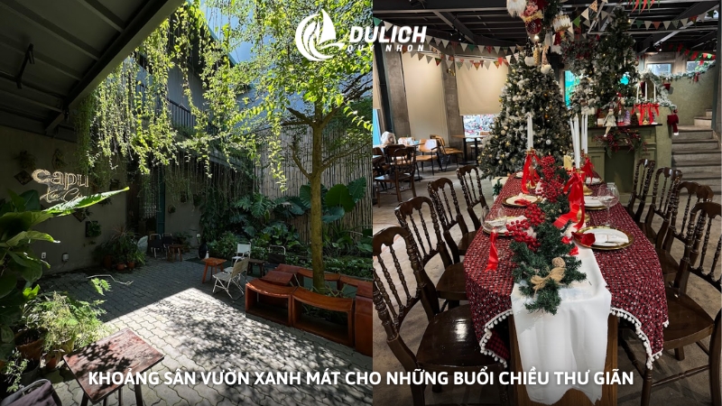 Khoảng sân vườn xanh mát cho những buổi chiều thư giãn