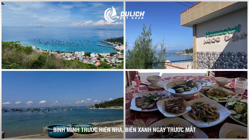 Bình minh trước hiên nhà, biển xanh ngay trước mắt