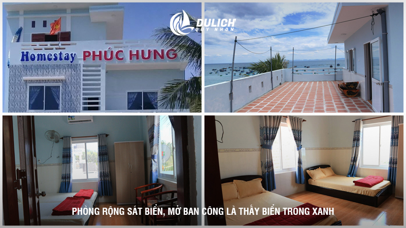 Phòng rộng sát biển, mở ban công là thấy biển trong xanh