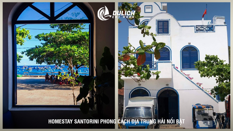 Homestay Santorini phong cách Địa Trung Hải nổi bật