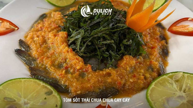 Tôm sốt thái chua chua cay cay 