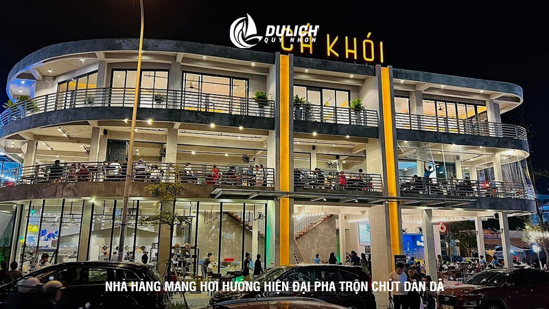 Nhà hàng mang hơi hướng hiện đại pha trộn chút dân dã 