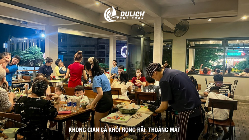 Không gian Cá Khói rộng rãi, thoáng mát
