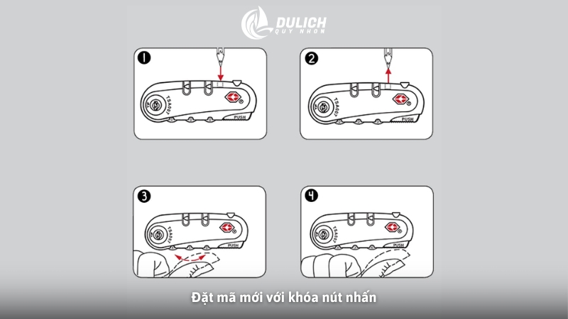 Đặt mã mới với khóa nút nhấn