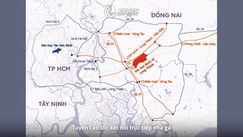 Tuyến cao tốc kết nối trực tiếp nhà ga