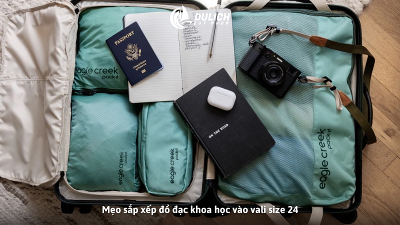 Mẹo sắp xếp đồ đạc khoa học vào vali size 24