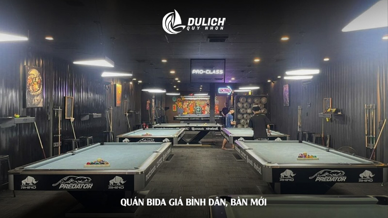Quán bida giá bình dân, bàn mới
