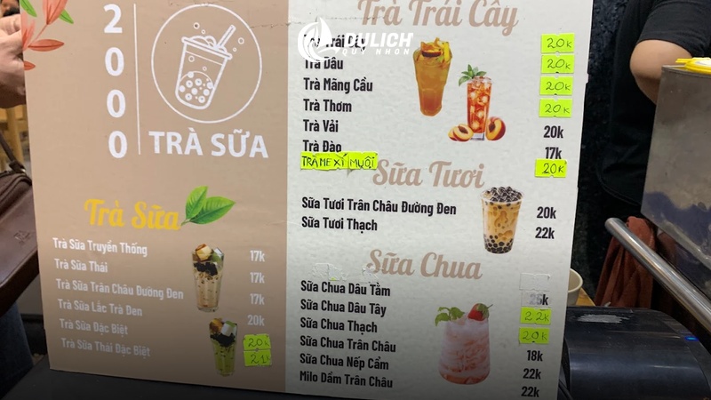 Trà sữa 2000 - điểm hẹn yêu thích của giới trẻ Quy Nhơn
