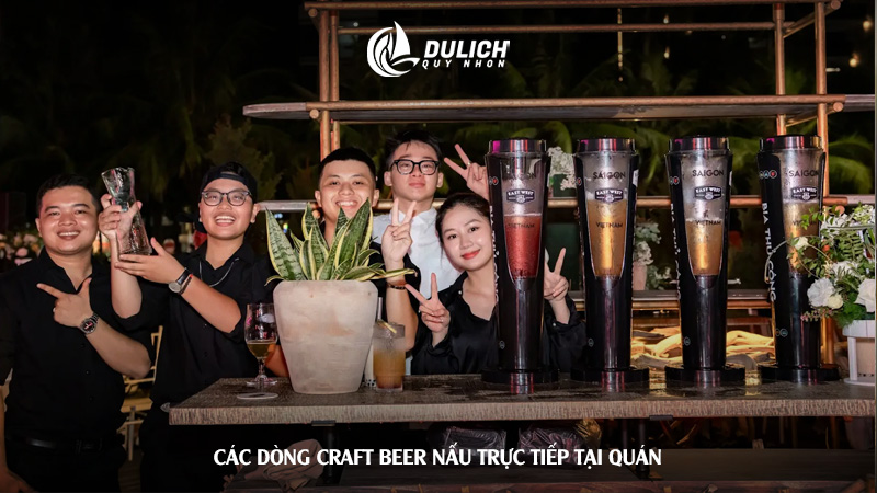 Các dòng craft beer nấu trực tiếp tại quán