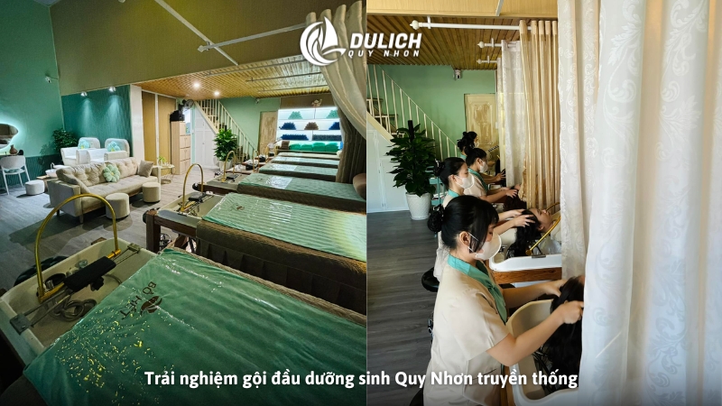 Trải nghiệm gội đầu dưỡng sinh Quy Nhơn truyền thống