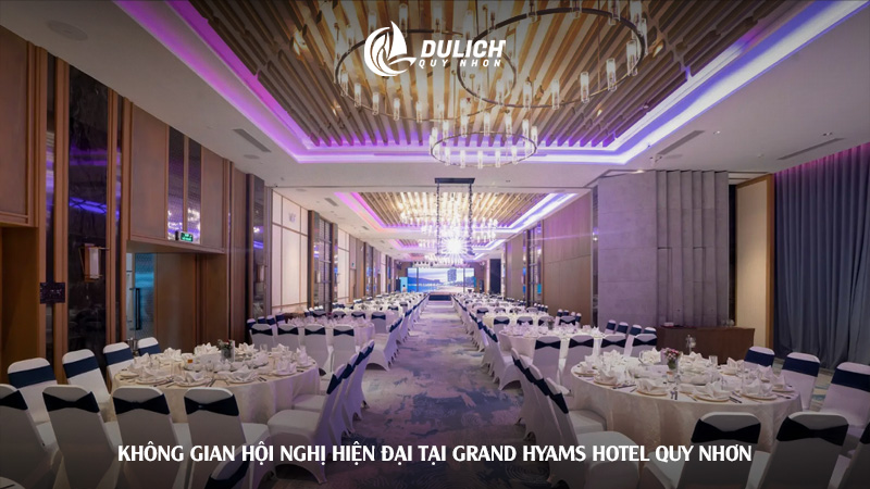 Không gian hội nghị hiện đại tại Grand Hyams Hotel Quy Nhơn  