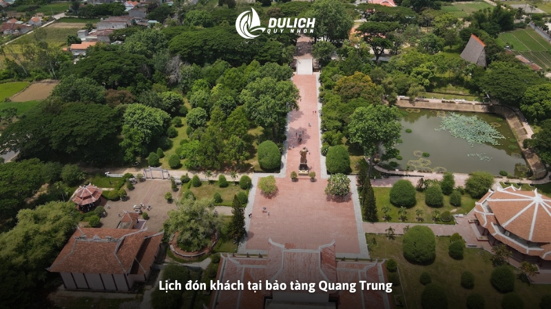 Lịch đón khách tại bảo tàng Quang Trung