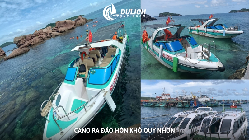 Cano ra đảo Hòn Khô Quy Nhơn