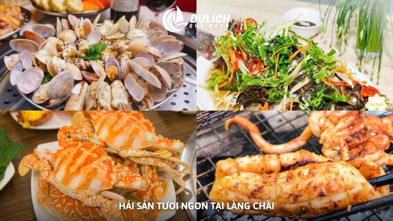 Hải sản tươi ngon tại làng chài